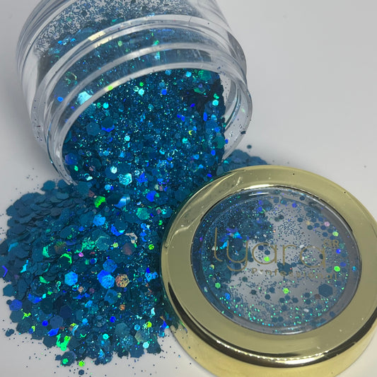 Glitter azul marinho